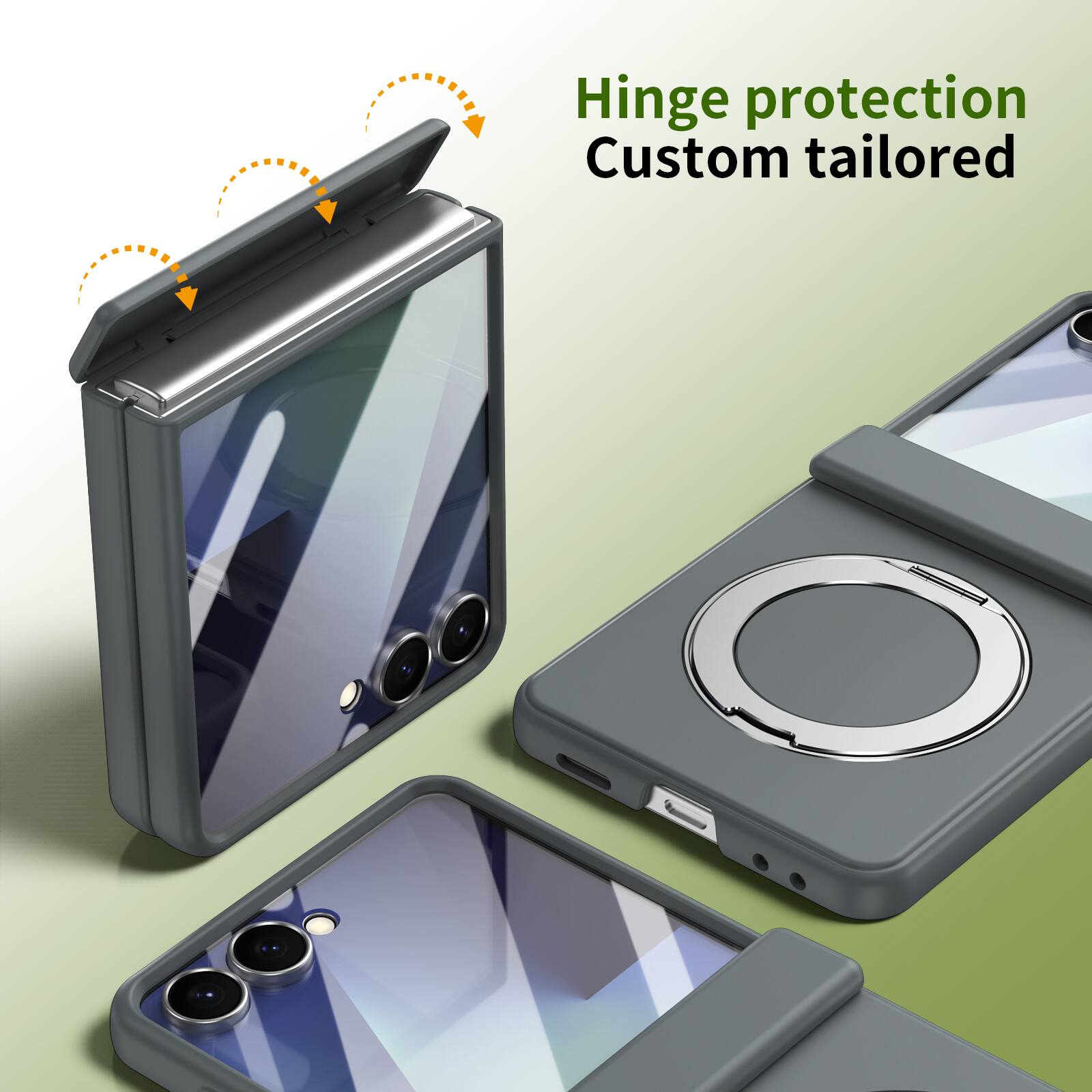 Hinge protection  
Custom tailored