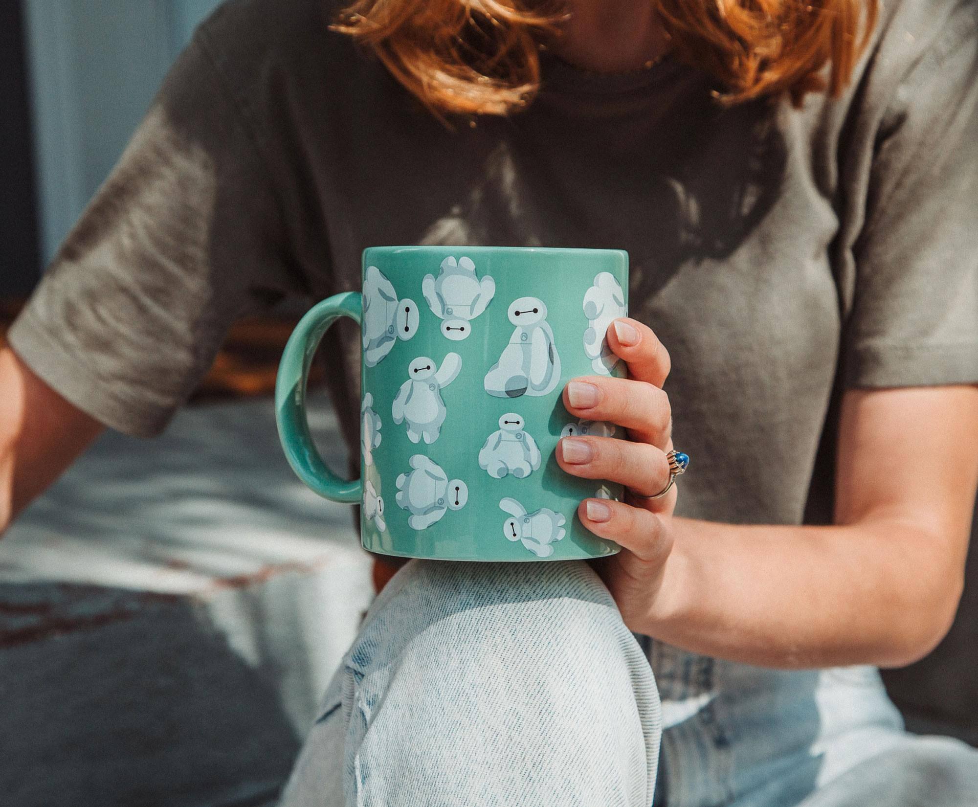 Alt View 1. Silver Buffalo - Disney Big Hero 6 Baymax Ceramic Mug | Holds 20 Ounces - Blue.