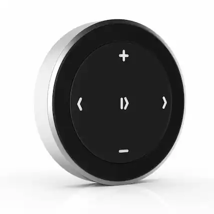 Front. Satechi - Bluetooth Media Button - Black.