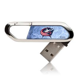 Keyscaper - Columbus Blue Jackets Ice Flood Clip USB Flash Drive-16 GB USB-C - Multicolor