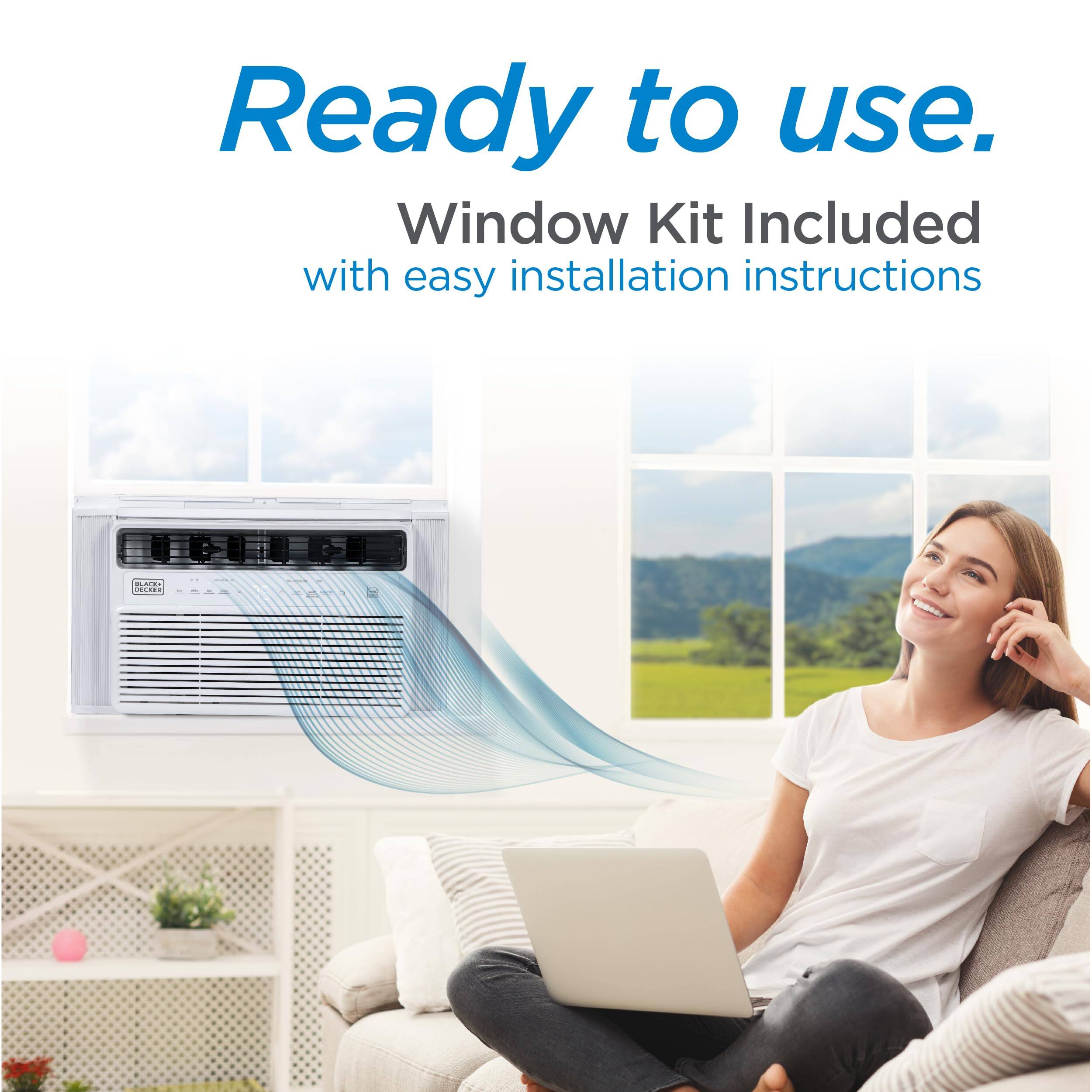 Ready to use. Window Kit Included with easy installation instructions.