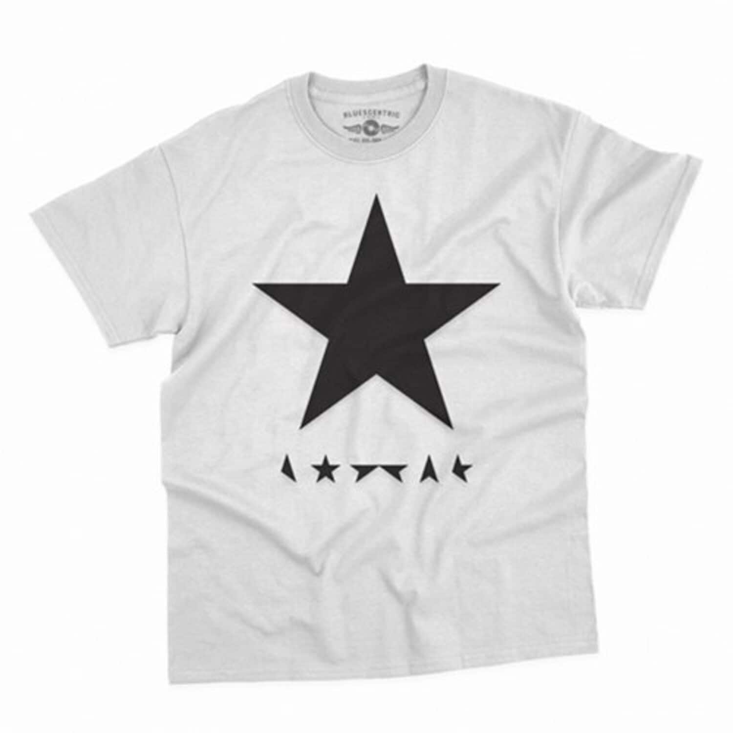PopMarket - David Bowie - David Bowie - Blackstar Album Cover - Heavy Cotton T-Shirt - 2XL White - APPAREL - Multicolor price history on PriceWatchPro