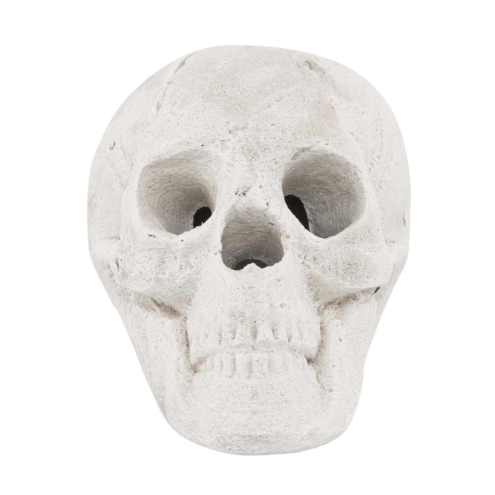 Alt View 9. Costway - Costway Ceramic Fireproof Fire Pit Skull, Reusable Imitated Human Skull for Gas - Beige.