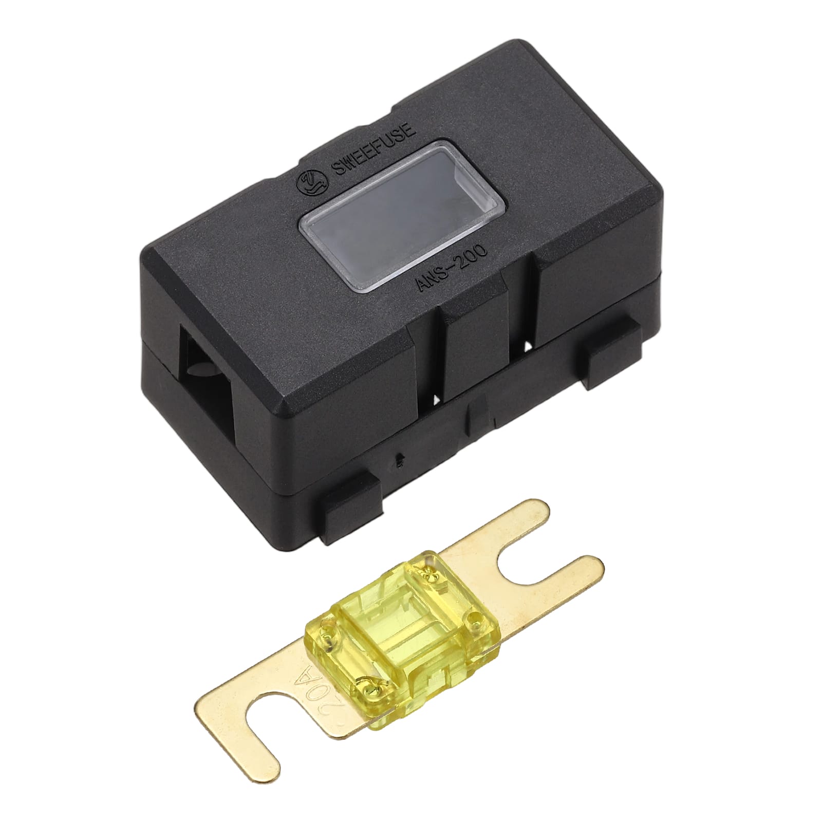 Unique Bargains - 200A 125V ANL Fuse Holder Kit, 20A Fuse Inline Block Box for Automotive Marine Audio Video System - Yellow price history on PriceWatchPro