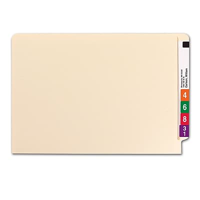 Alt View 5. Smead - Smead Shelf-Master End Tab File Folder, Straight Cut, Legal Size, Manila, 100/Box (27110) - Manila.