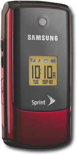 Best Buy: Sprint Samsung M320 Mobile Phone Deep Red SPHM320ZSS