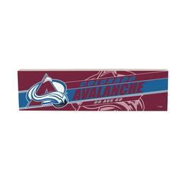Evergreen Enterprises - Colorado Avalanche 5" x 18" Shadow Logo Wood Mantle Sign - Multicolor