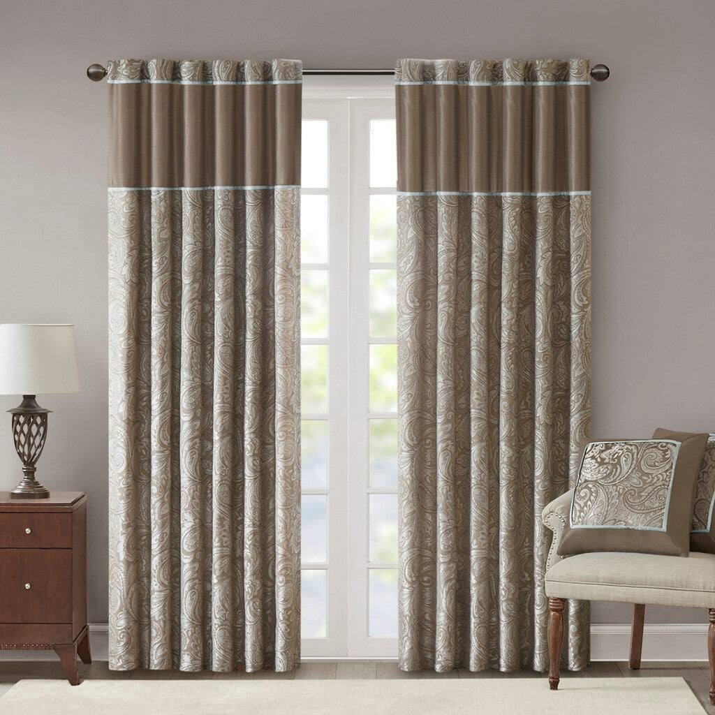 Alt View 9. BreeBe - Jacquard Curtain Panel Pair(2 Pcs Window Panels) - Multicolor.