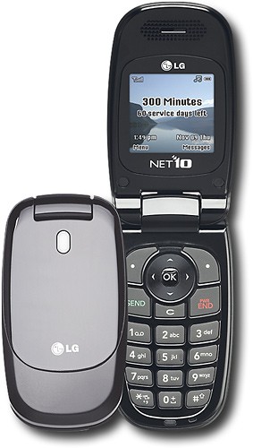 Best Buy: NET10 LG 400 No-Contract Cell Phone Black NTLG400GP4