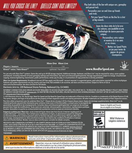 Need for speed rivals Xbox 360 edition