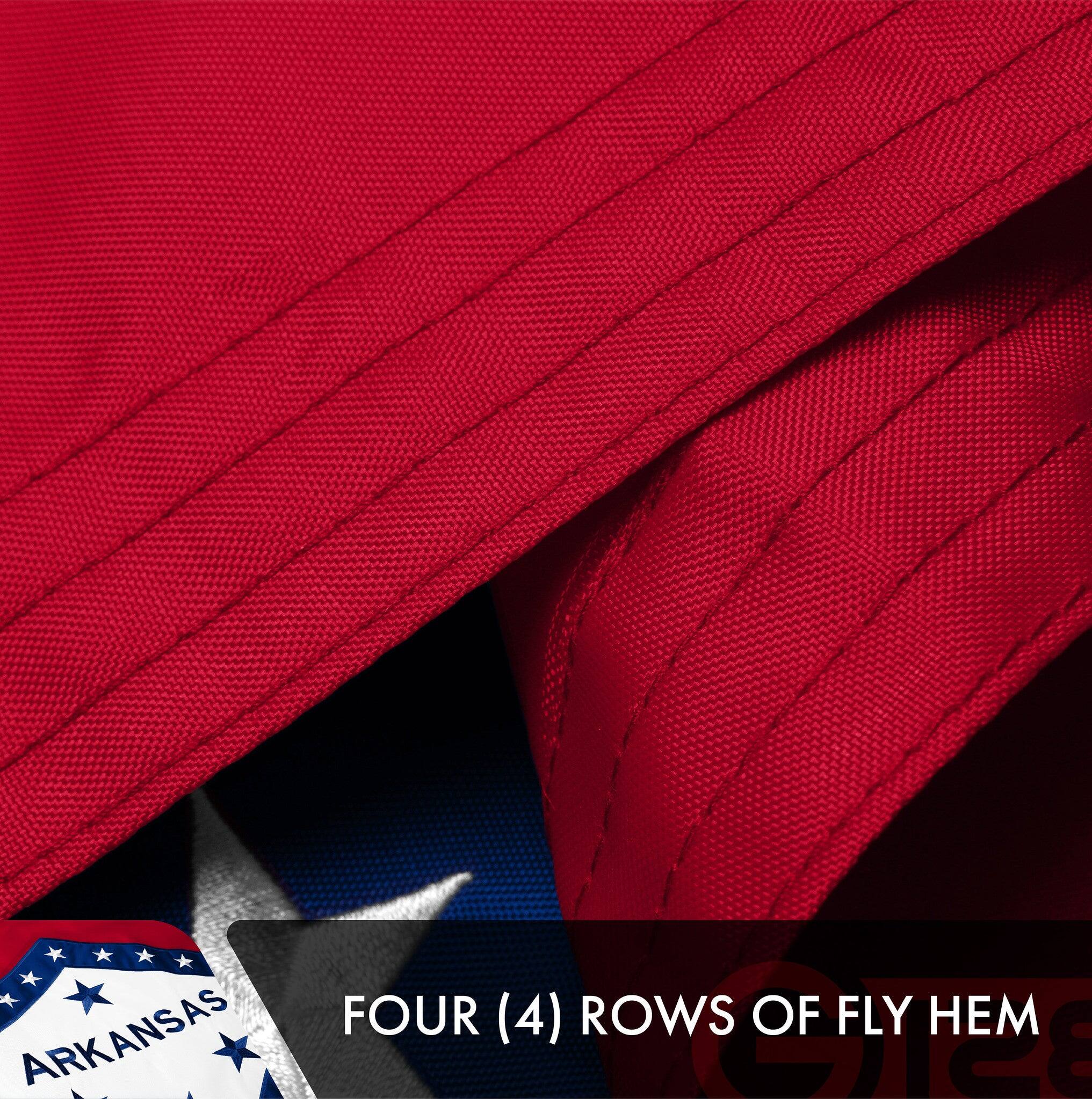 FOUR (4) ROWS OF FLY HEM