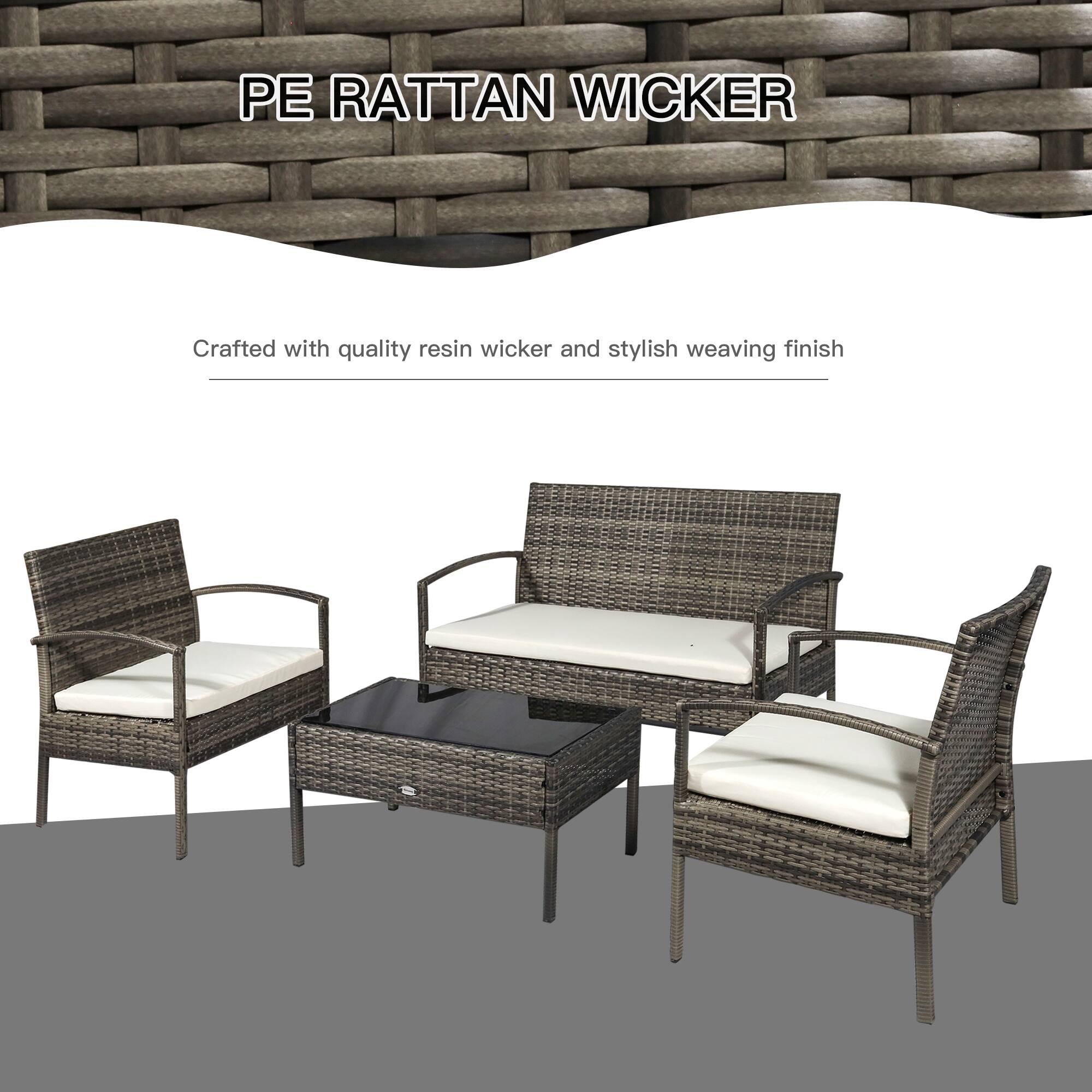 PE RATTAN WICKER
Crafted with quality resin wicker and stylish weaving finish