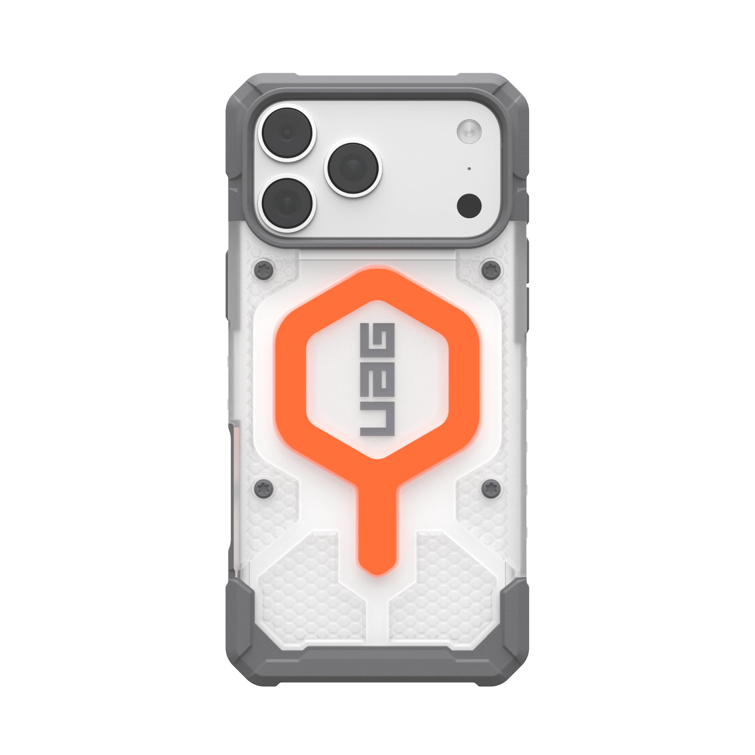 Alt View 2. UAG - iPhone 18 Pro Max Case/17 Pro Max Case with Glow-in-the-Dark MagSafe Magnet + Adjustable Wrist Lanyard Bundle - Safety Orange.