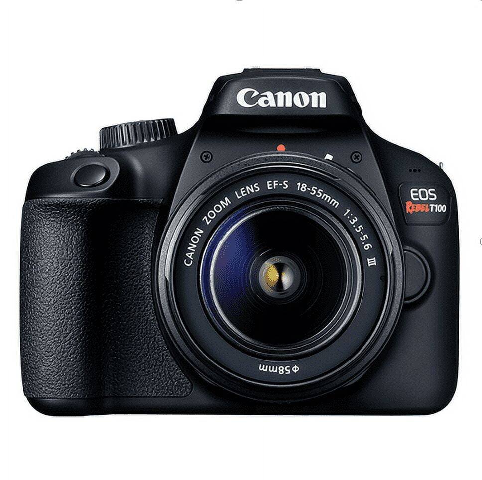 Canon EOS Rebel T100  
Canon Zoom Lens EF-S 18-55mm 1:3.5-5.6 III  
58mm