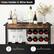 Glass Holder & Wine Rack
Hang 8 Glasses
Hold 8 Wine Bottles