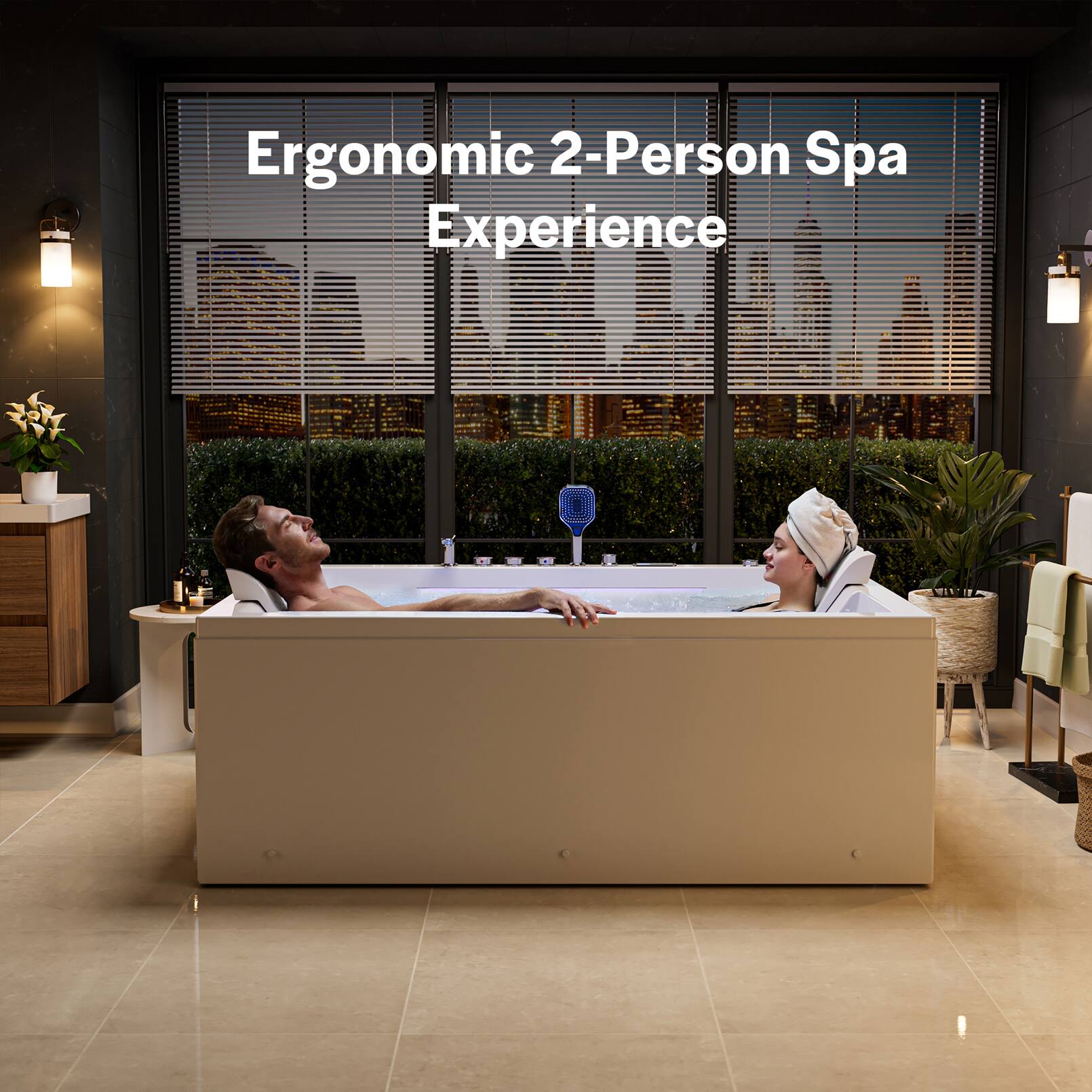 Ergonomic 2-Person Spa Experience