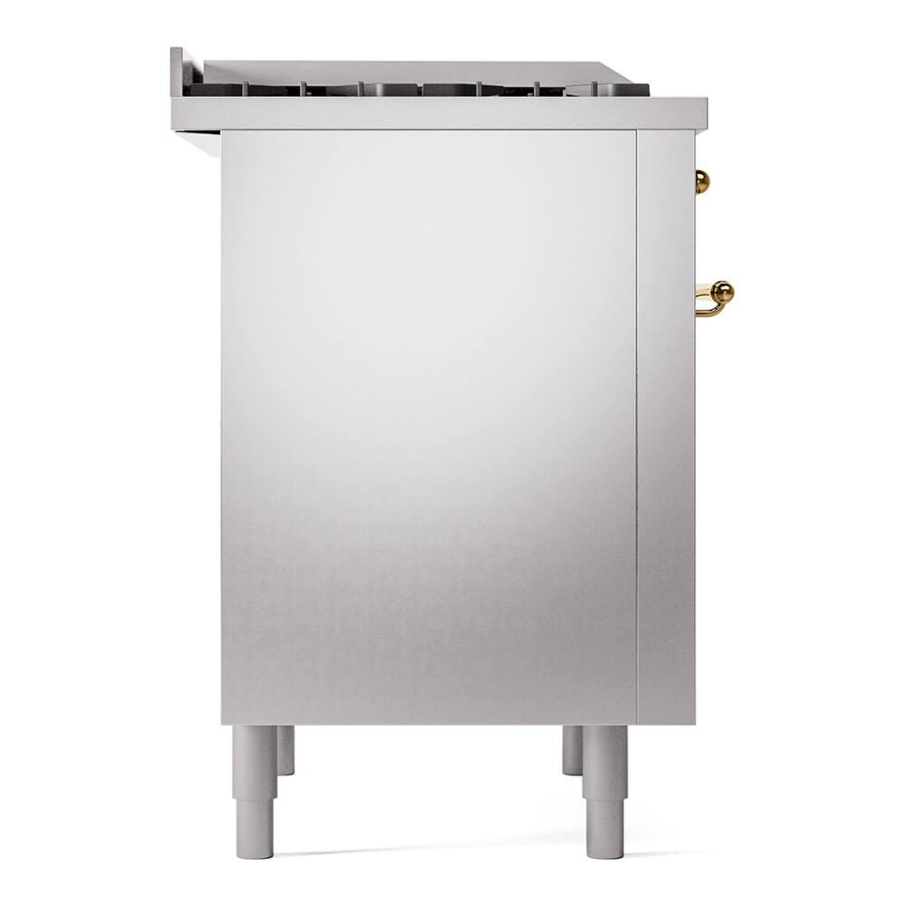 Alt View 9. ILVE - ILVE Professional Plus II Series 36 in. Dual Fuel Range with 6 Sealed Burners + Griddle (Natural Gas, Satin Trim) - Graphite Matte.