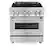 Front. ZLINE - 30 in. 4.0 cu. ft. Legacy Freestanding Dual Fuel Range with 6 Burners and Electric Convection Oven in Stainless Steel - Stainless steel.