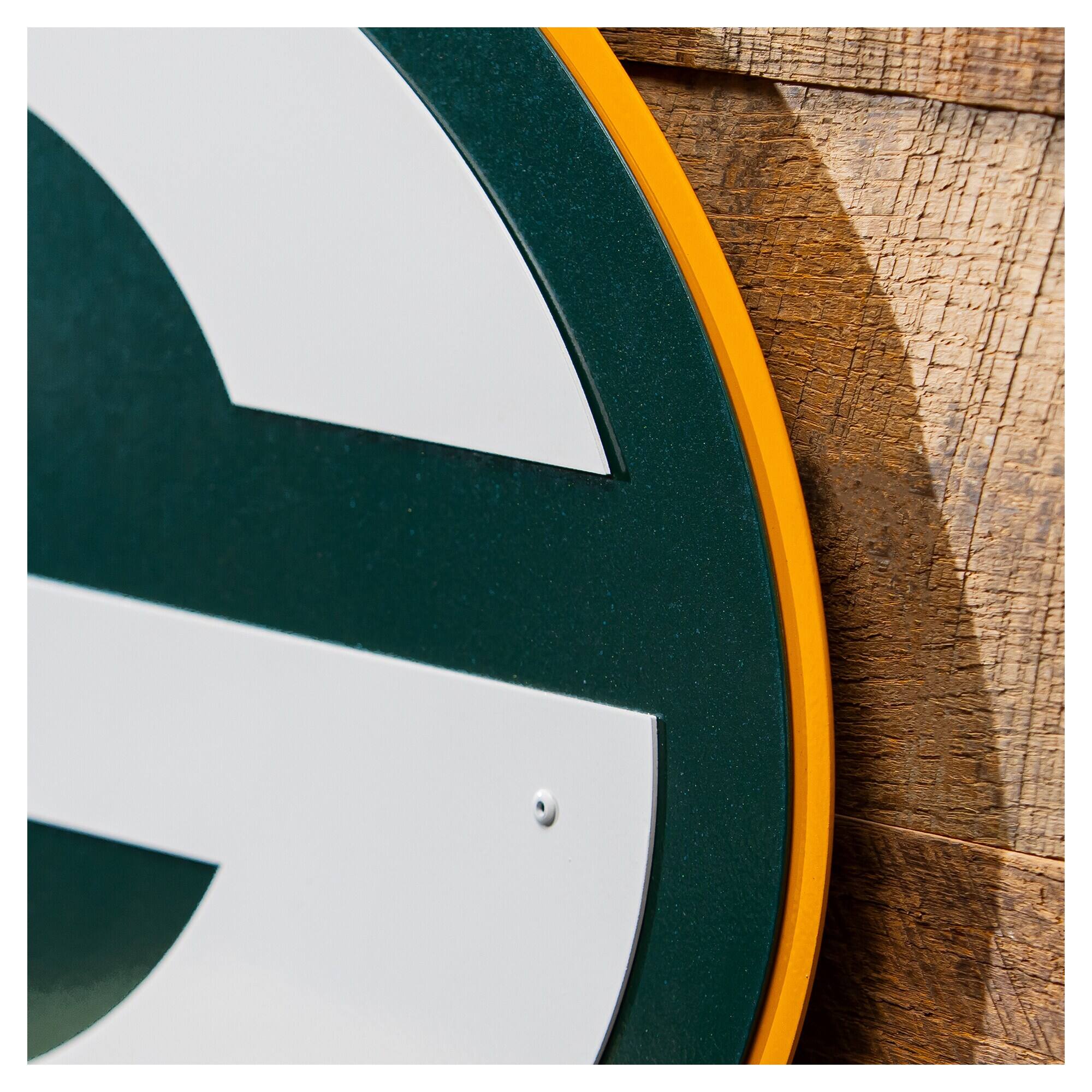 Alt View 2. Evergreen Enterprises - Green Bay Packers 23" Layered Metal Wall Art Sign - Multicolor.
