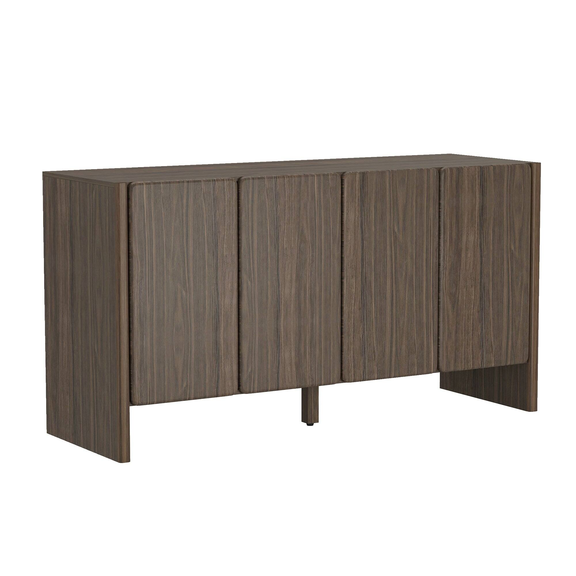 Alt View 3. Manhattan Comfort - Linda Modern 60" Sideboard - Walnut Brown.