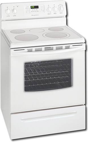 Angle Standard. Frigidaire - Frigidaire 30" Self-Cleaning Freestanding Electric Convection Range - White.