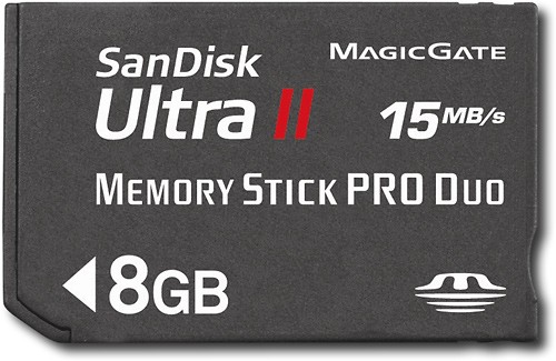 Card MemoryStick Pro Duo 8GB SanDisk 
