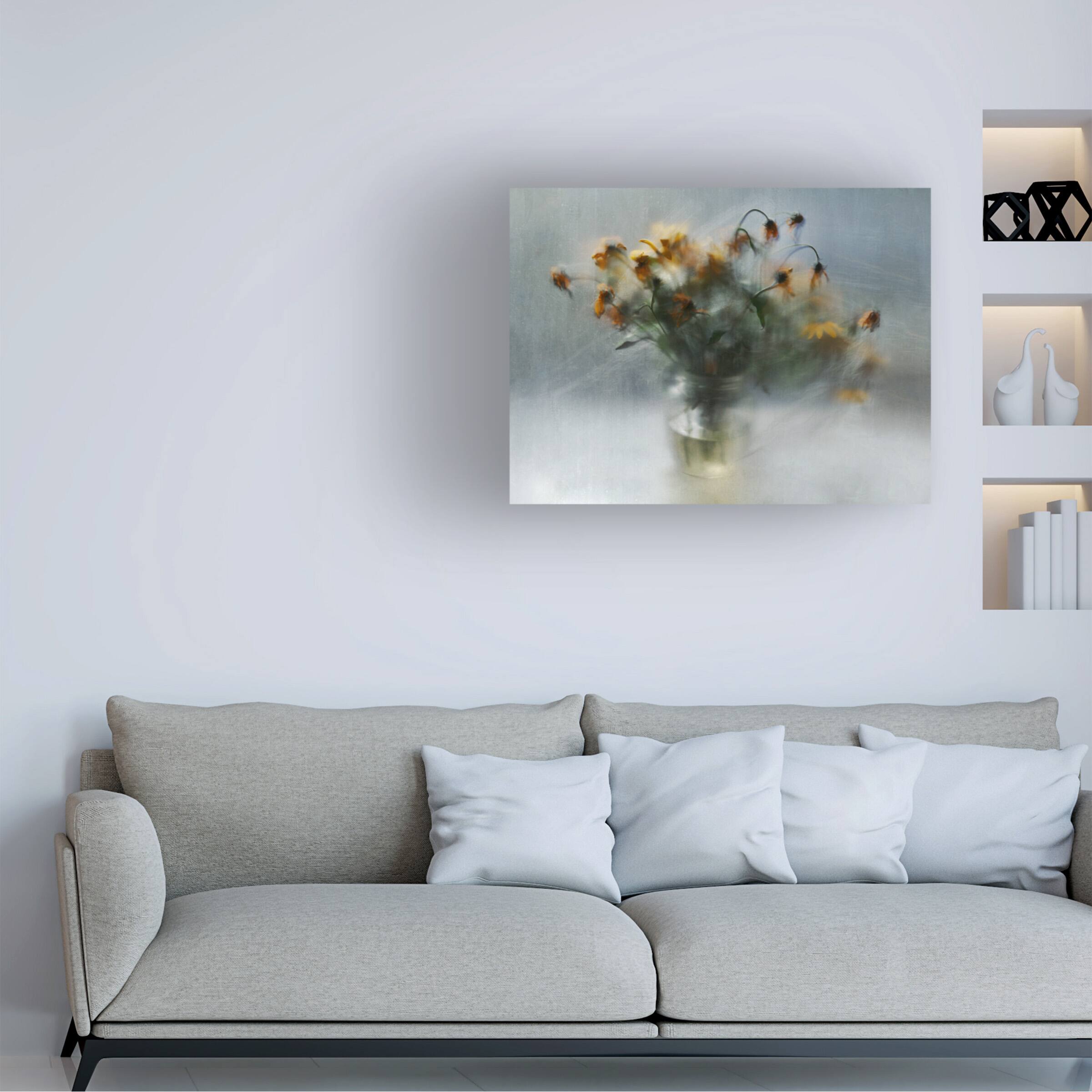 Back. Trademark Fine Art - Ulrike Landau Fading Bouquet Canvas Art - 47 x 35 Inches - 47x35 - Multicolor.