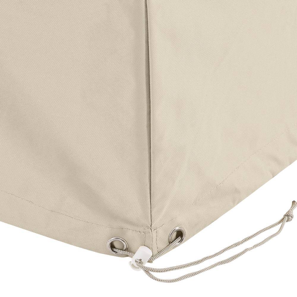 Alt View 1. Crosley Furniture - Round Outdoor Dining Table Furniture Cover - Tan.