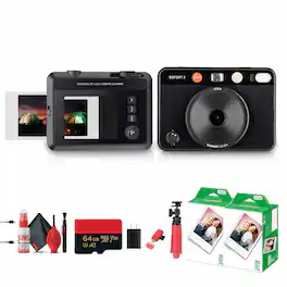 Bundle - SOFORT 2 Instant Camera (100 Years of Leica Limited Edition) + 64GB MicroSD + More
