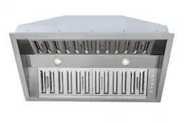 Hauslane - 34 inches - Convertible - Range Hood Insert - Silver