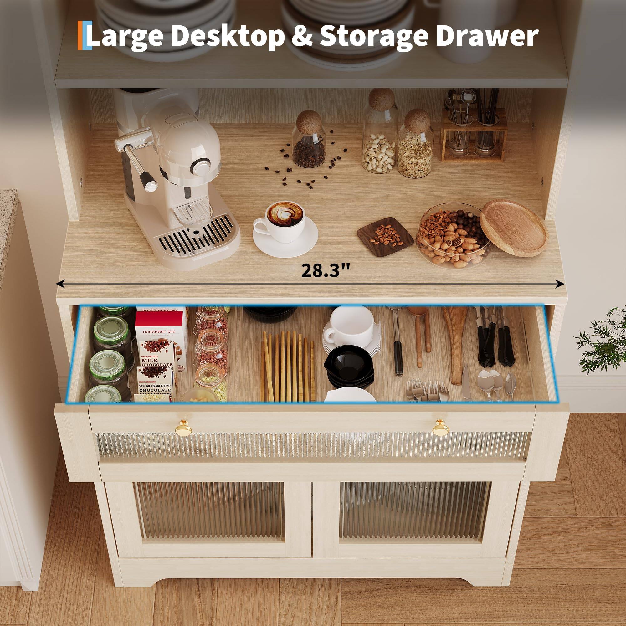 Large Desktop & Storage Drawer  
28.3"