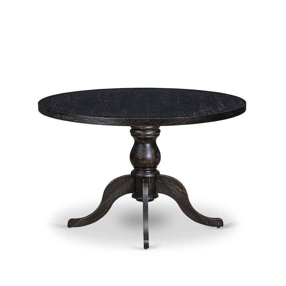 Alt View 3. East West Furniture - Wood Dining Table - Black.