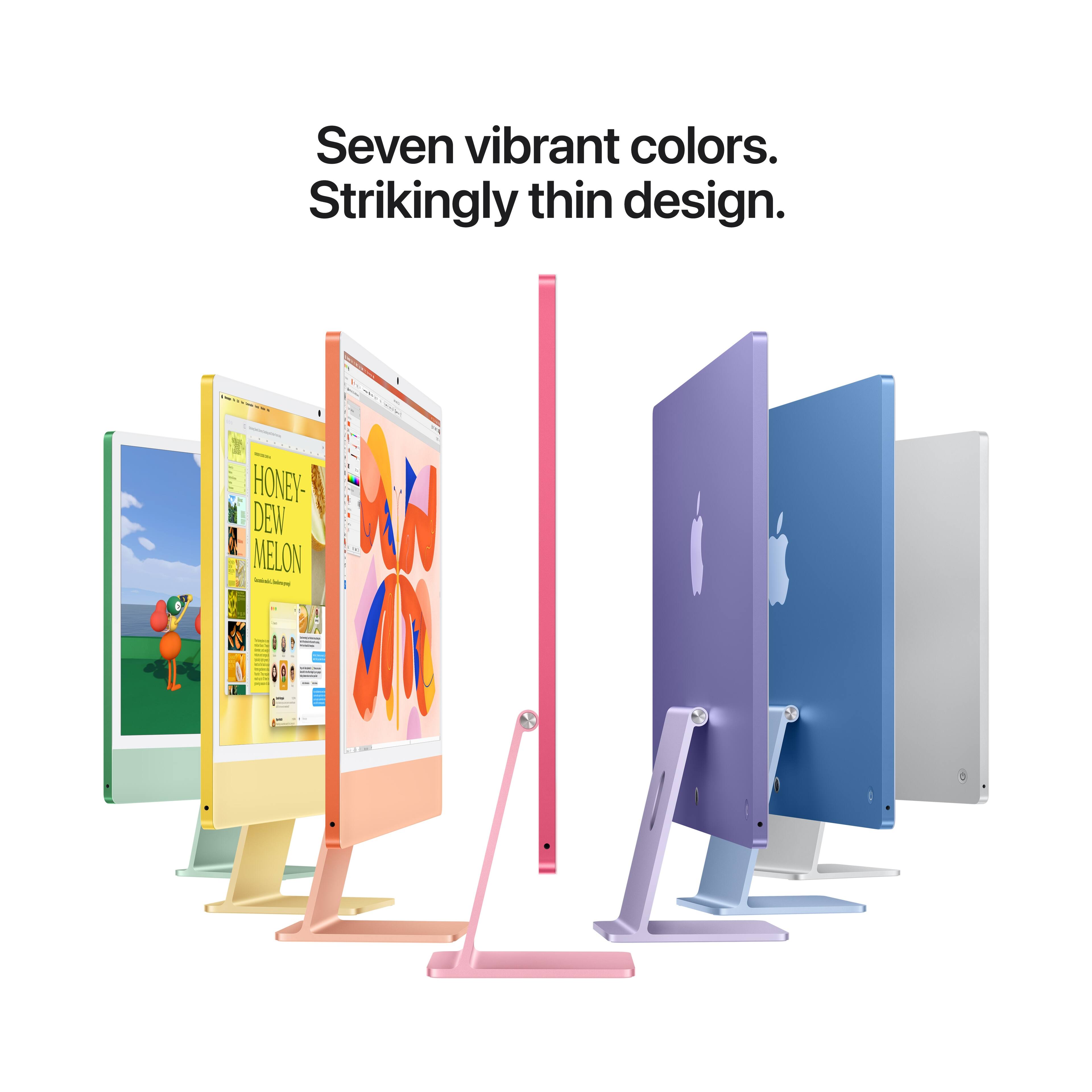 Seven vibrant colors. Strikingly thin design.
- - - HONEY-DEW MELON
