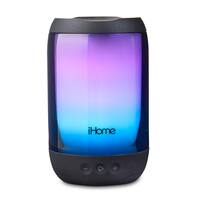 iHome - Rechargeable Waterproof Bluetooth Speaker - Black - Front_Zoom