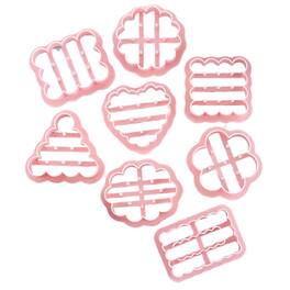 Kitcheniva - Plastic Biscuit and Cookie Cutter Set 8 Pcs