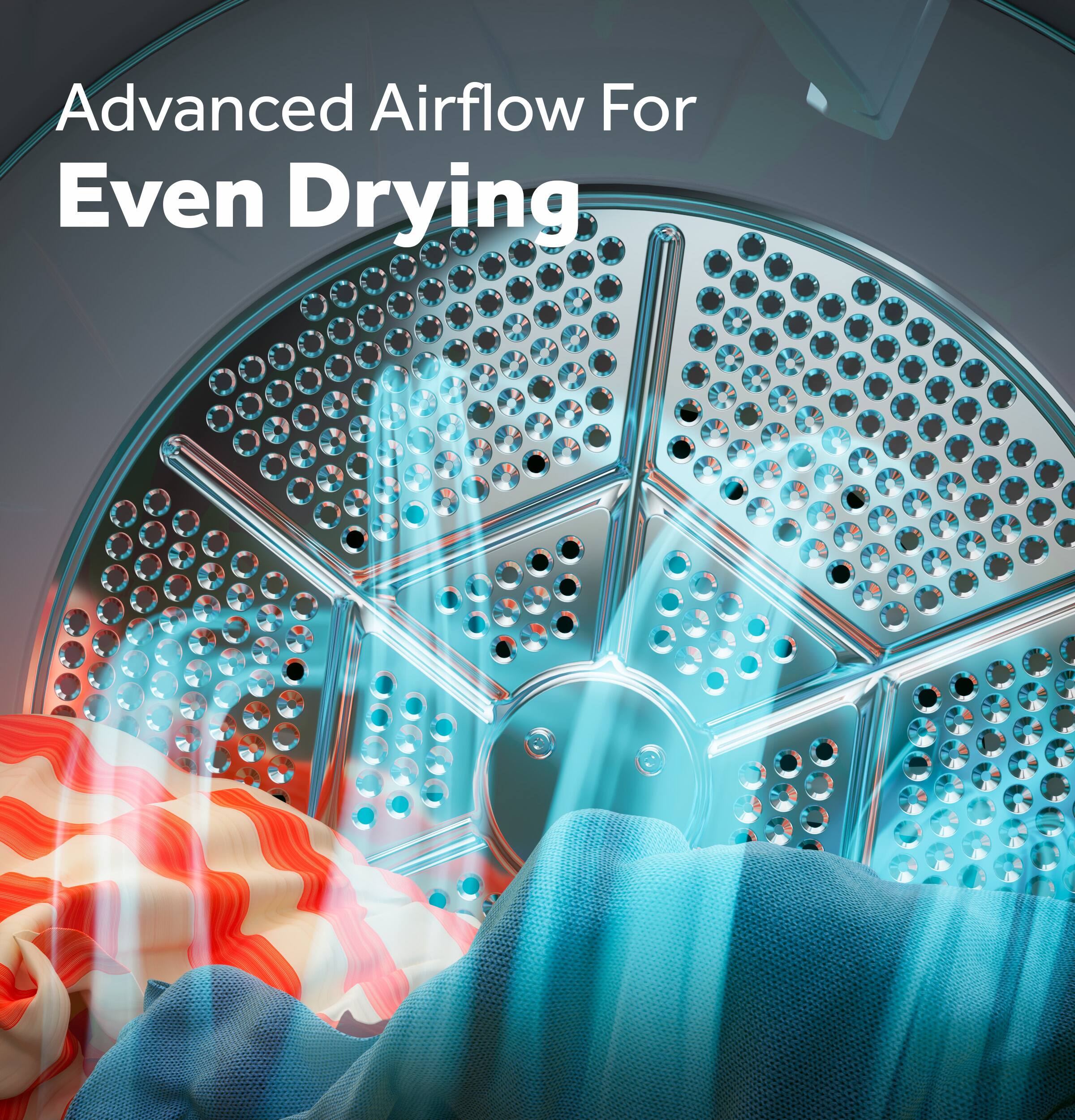 Advanced Airflow For Even Drying