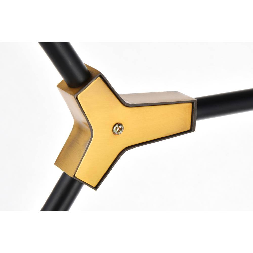 Alt View 1. Urban Classic - Cavoli 5 light in Light Antique Brass and Flat Black Pendant - Light Antique Brass And Flat Black.
