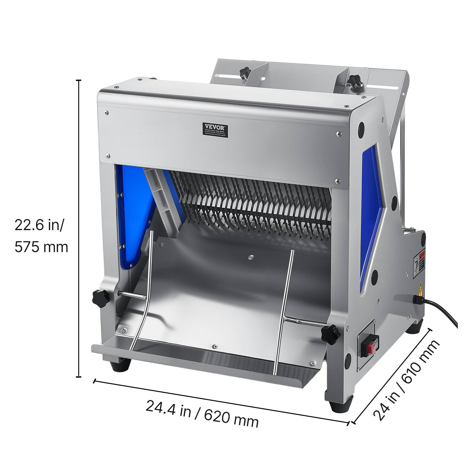 VEVOR

22.6 in/ 575 mm

24.4 in | 620 mm

24 in / 610 mm