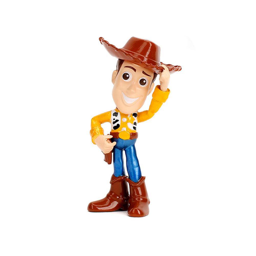 Left. Jada - Set of 4 Diecast Figures "Toy Story" "Metalfigs" Series Diecast Models by Jada - Multicolor.