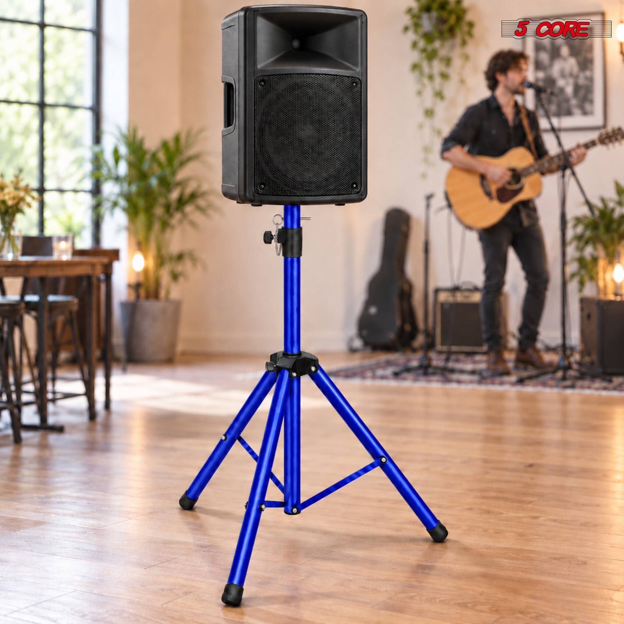 5 CORE 5Core Speaker Stand Tripod Tall Adjustable 72 Inch DJ Pole Mount ...