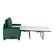 Left. Lifestyle Solutions - Anton Pull-Out Loveseat with Power and USB Ports - Green.