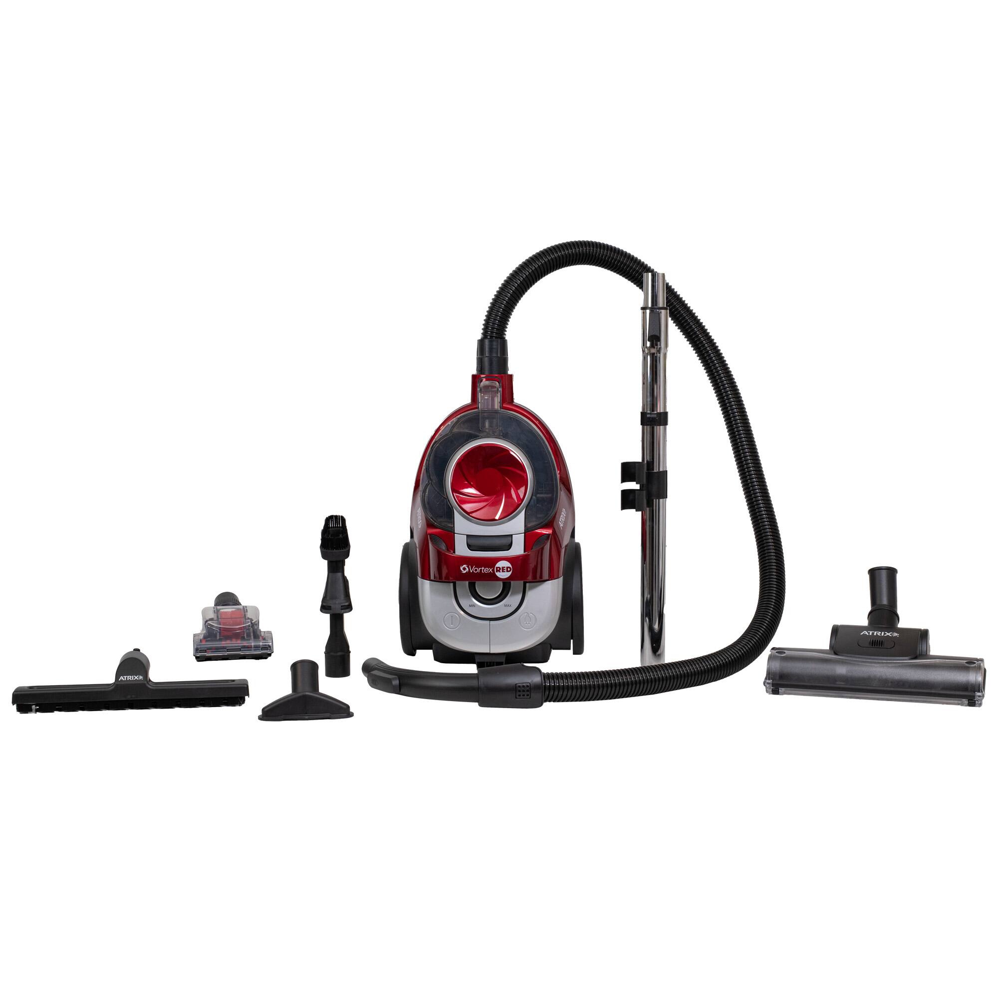Angle. Atrix - Vortex Red Vacuum with HEPA Filtration.