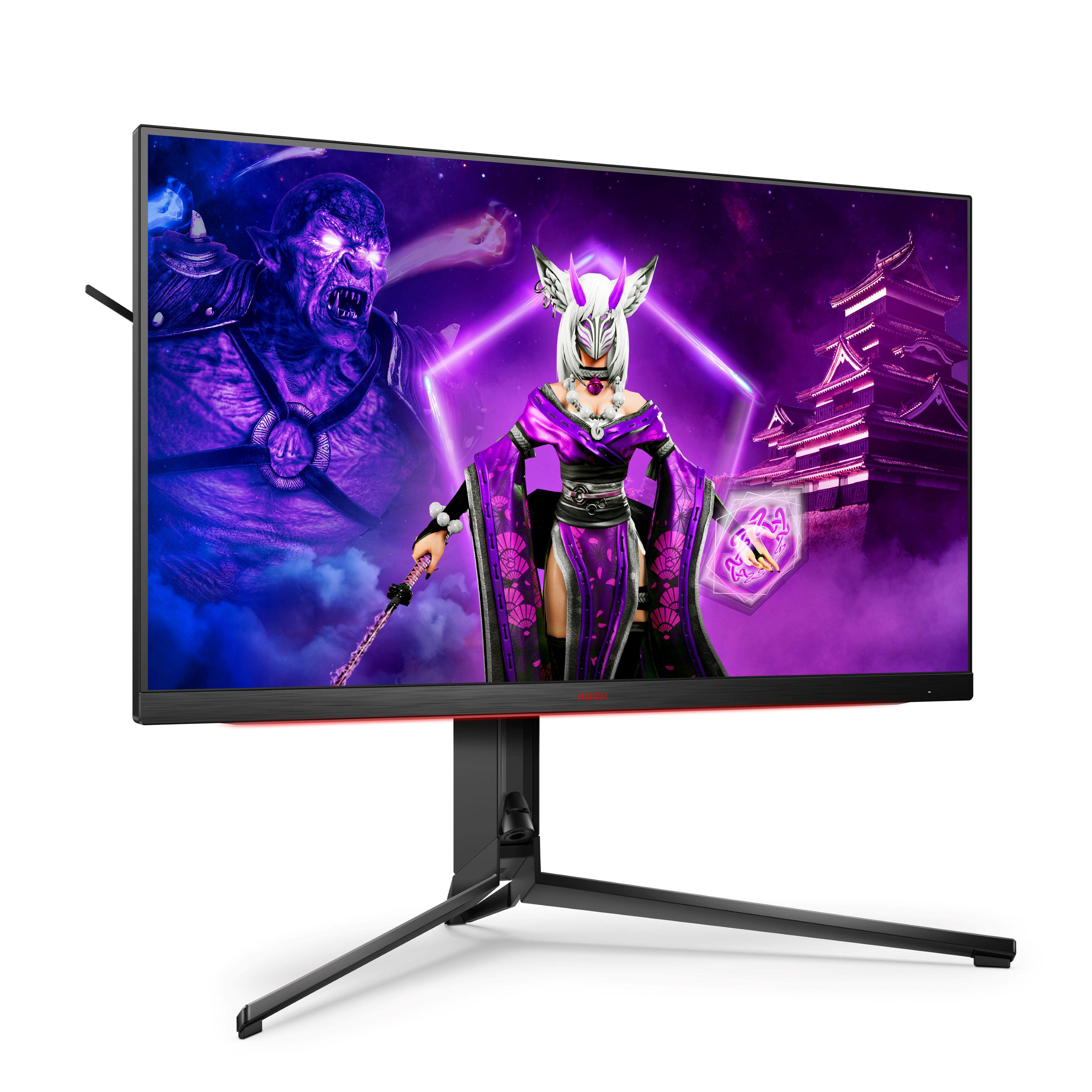 Left Zoom. AOC - AG324UX 31.5" LCD 4K UHD Gaming Monitor - Black/Red.