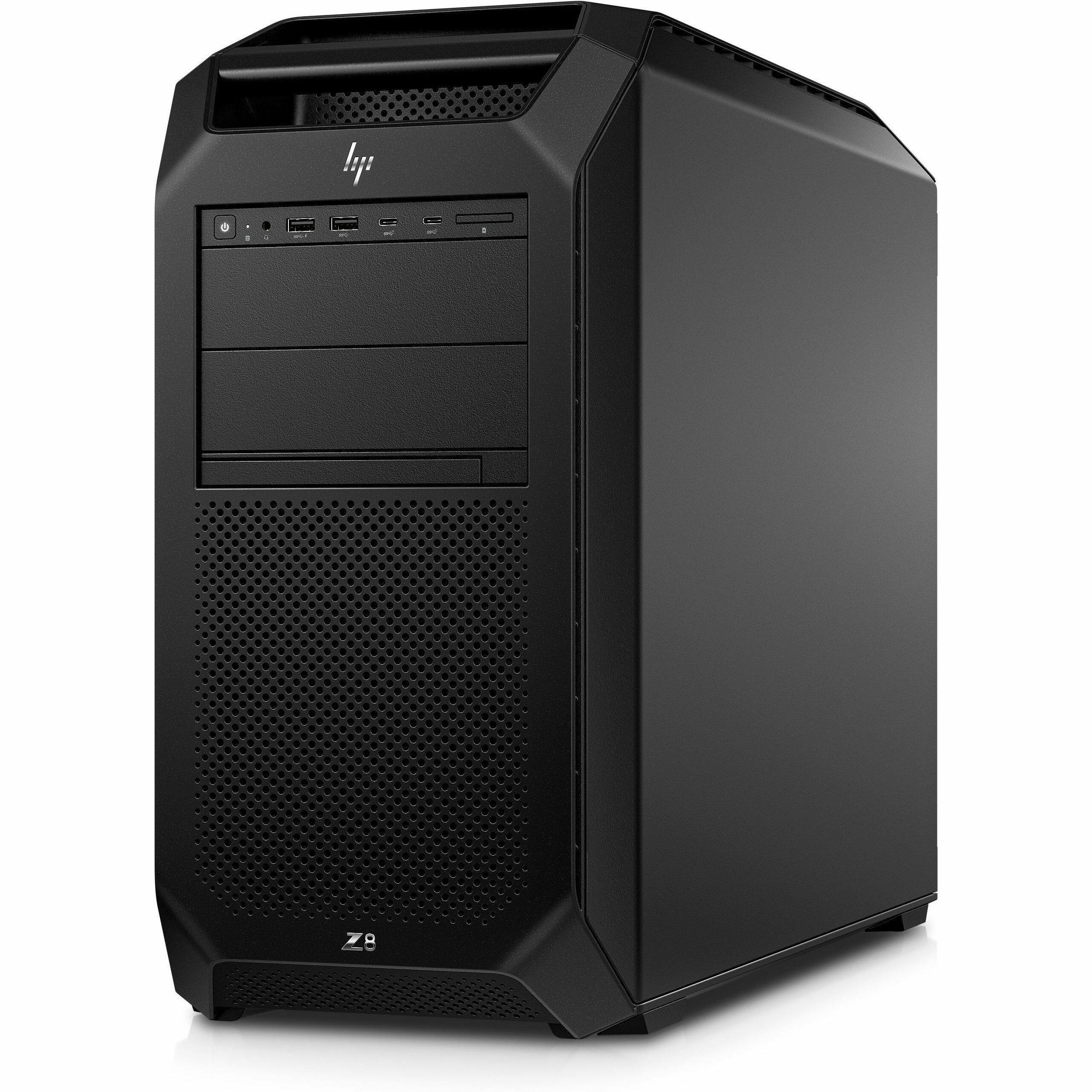 Alt View 3. HP - HP Z8 Fury G5 Workstation - 1 x Intel Xeon w7-3545 - 16 GB - 512 GB SSD - Tower - Black - Smart Buy - Intel W790 Chip - Black.