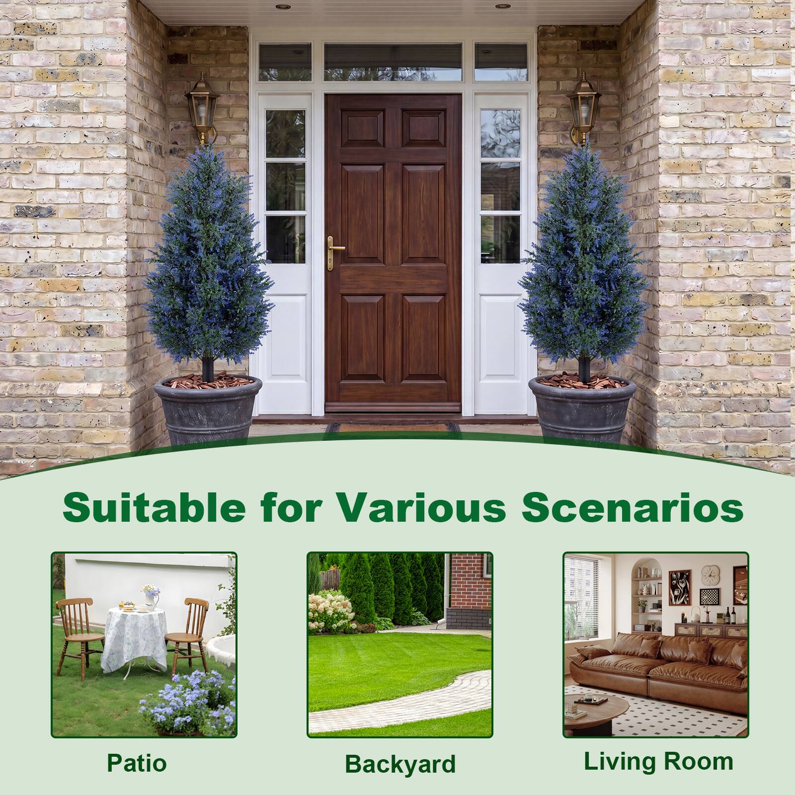 Suitable for Various Scenarios

Patio  
Backyard  
Living Room