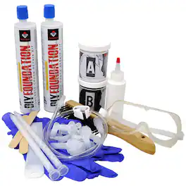 RadonSeal - Concrete Foundation Crack DIY Repair Kit for Basement Wall Cracks - Amber