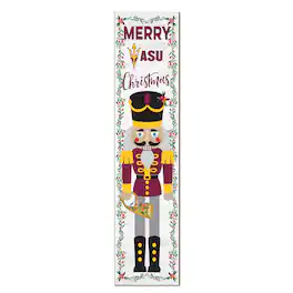Jardine - Arizona State Sun Devils 11" x 46" Nutcracker Holiday Leaner Sign - White