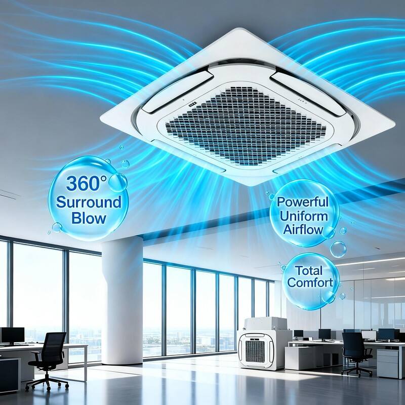 360° Surround Blow  
Powerful Uniform Airflow  
Total Comfort