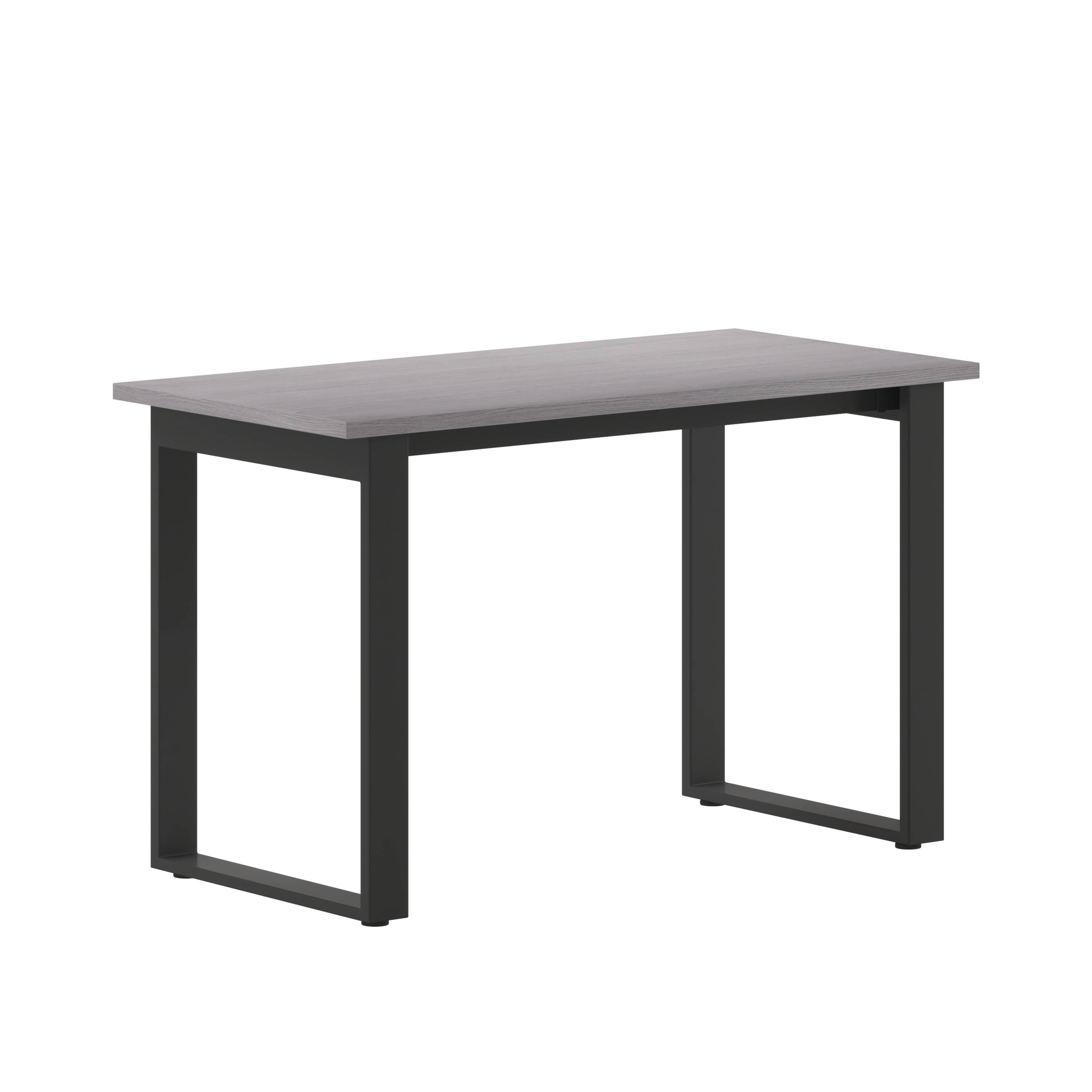 Alt View 1. Emma + Oliver - Remy 48x24 Dining or Gaming Table with Double Sided Laminate Table Top and Heavy Duty U-Frame Steel Base - Gray Oak.