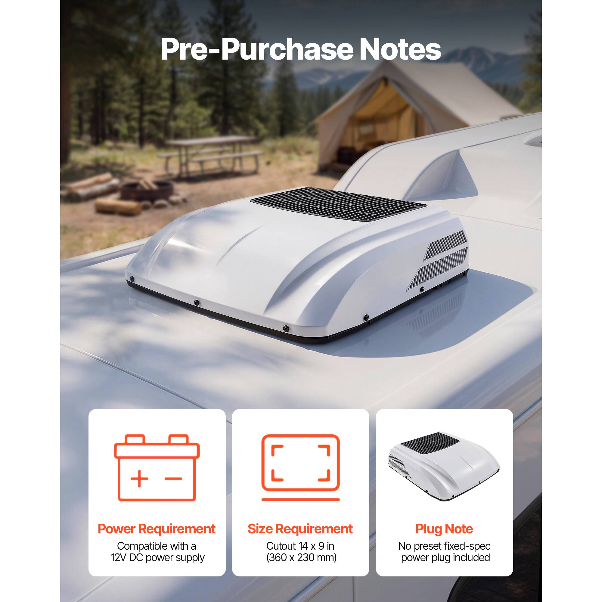 Pre-Purchase Notes

Power Requirement
Compatible with a 12V DC power supply

Size Requirement
Cutout 14 x 9 in (360 x 230 mm)

Plug Note
No preset fixed-spec power plug included
